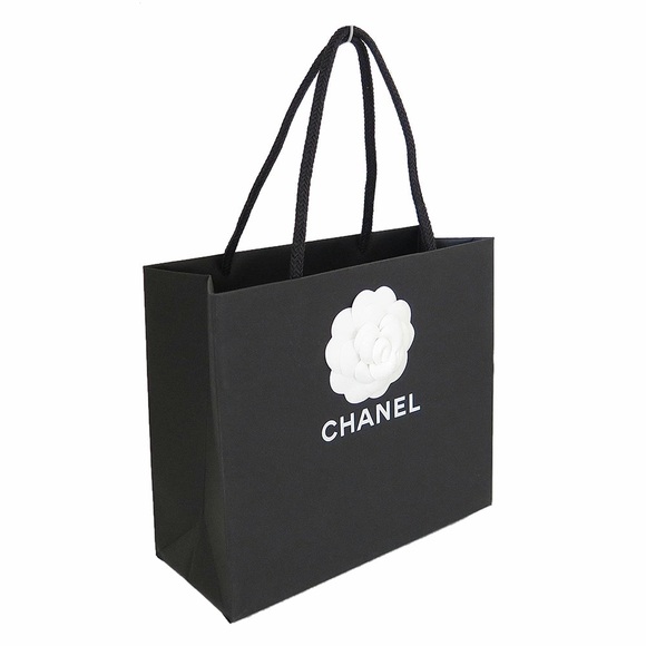 Chanel Black & White Giant Shopping Bag with Camelia - 19.75" x 17.75" x 9.5" - Picture 2 of 16